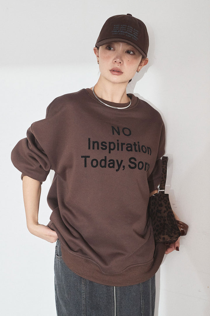 裏起毛フロントロゴスウェットトップス