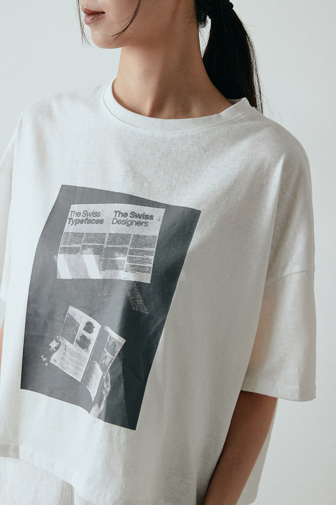 スクエアフォトプリントTシャツ
