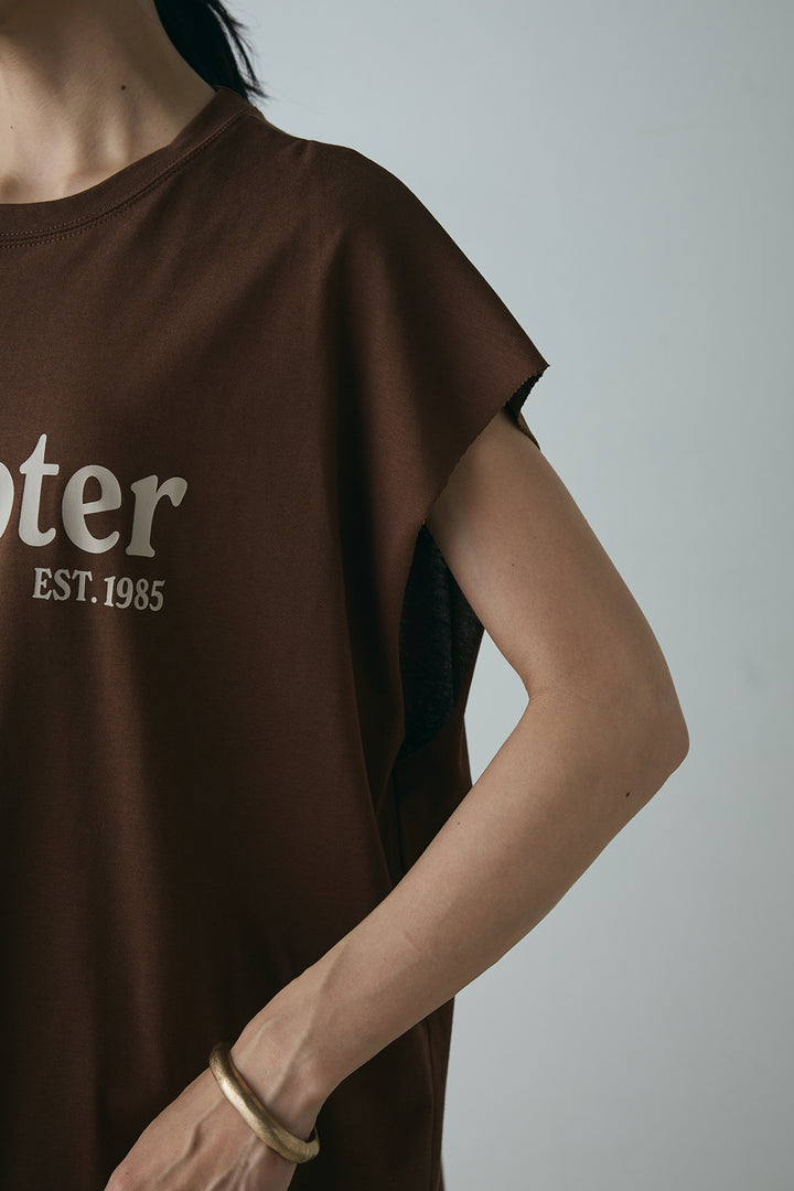 英字ロゴノースリーブTシャツ
