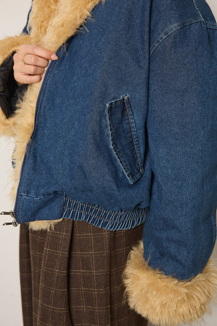 エコファーデニムボアジャケット