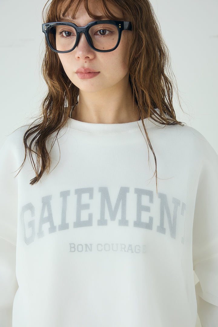 [SET]クリアダンボールプルオーバー+斜めボタンタック入りスラックス+フロントロゴビッグプルオーバー(3set)