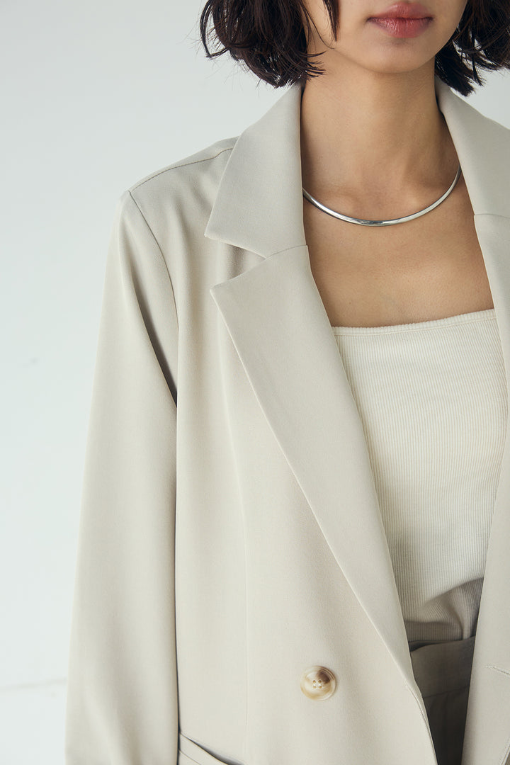 裾フリルダブルジャケット