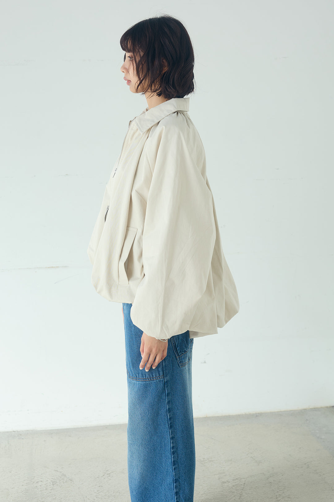 綿ツイルバルーンジャケット