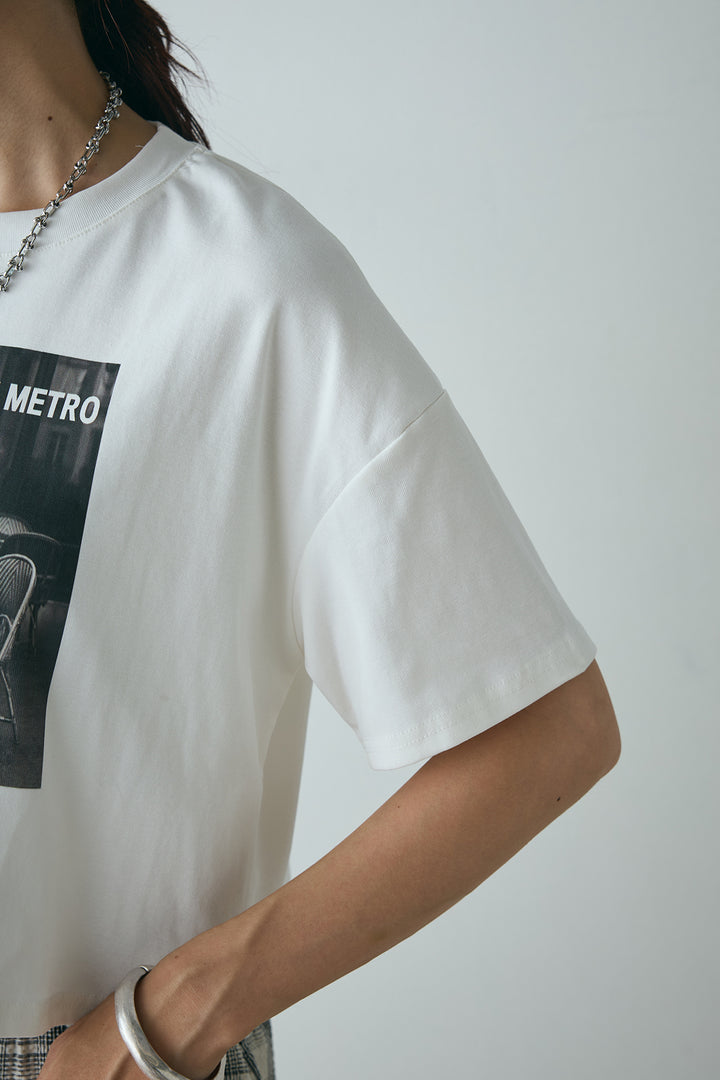 LEMETROフォトプリントTシャツ