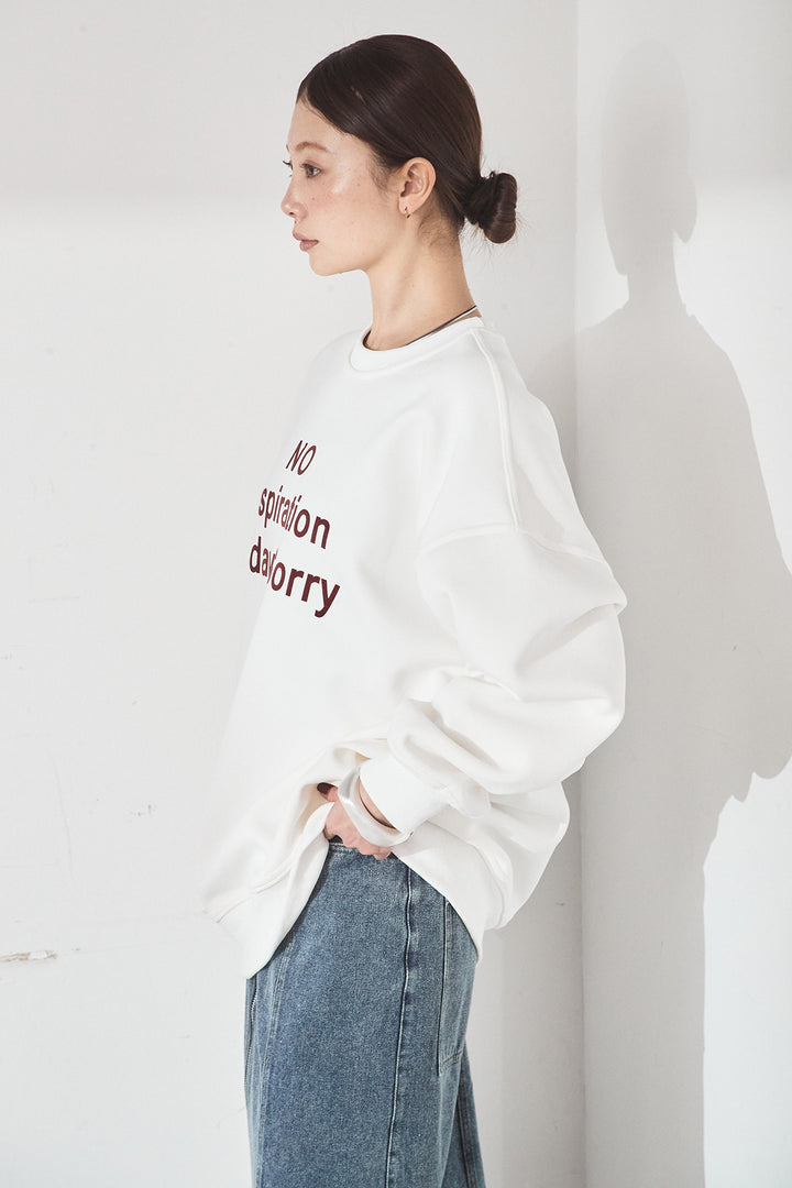 裏起毛フロントロゴスウェットトップス