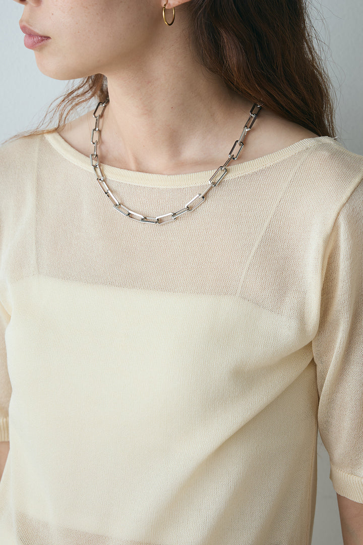 [SET]シアーバックオープンプルオーバー+デザインタックパンツ(2set)