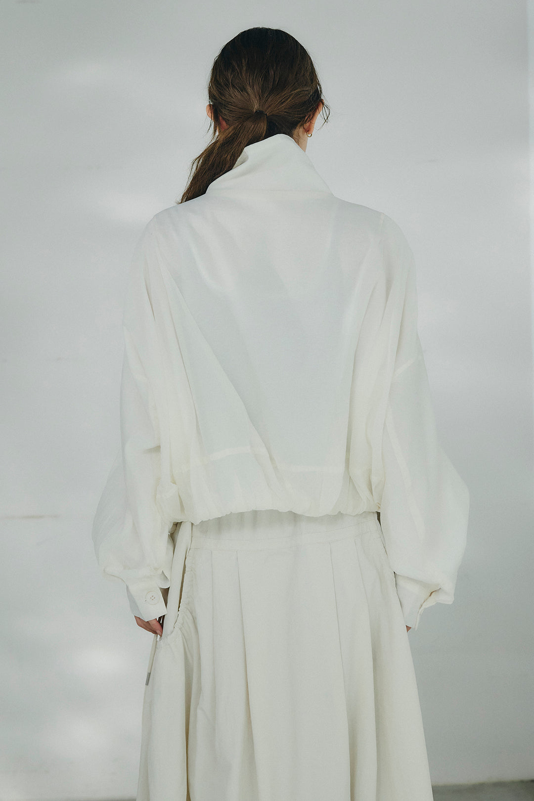 スタンドネックシアーブルゾン