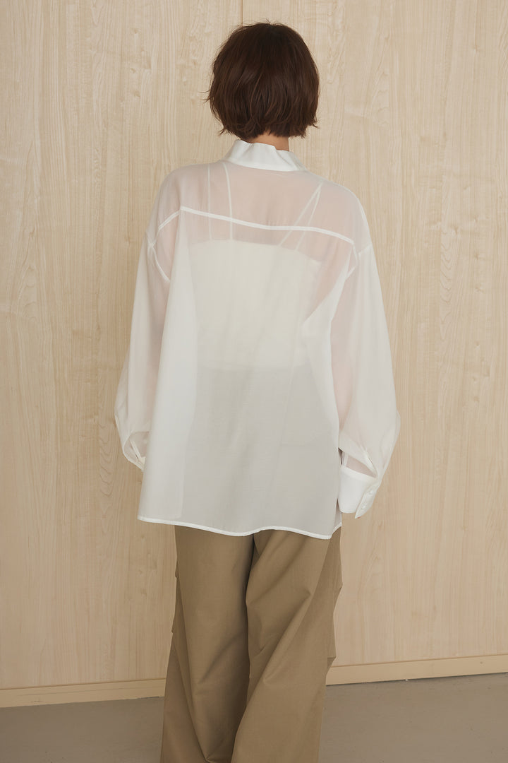 [SET]フロントボタンニュアンス柄ブラウス+ニーサイドタックウエストドロストパンツ(2set)