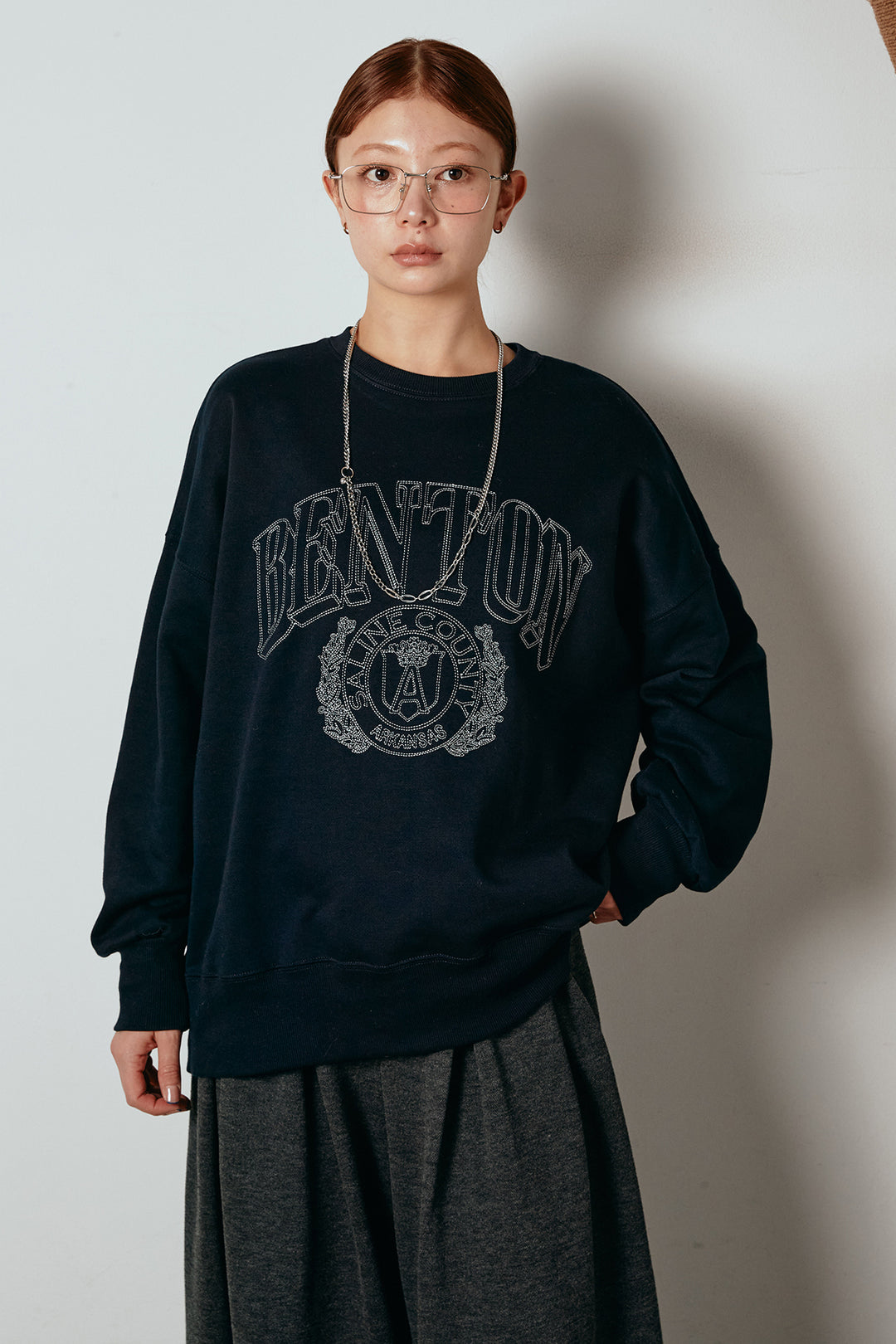 フロントロゴスウェットプルオーバー