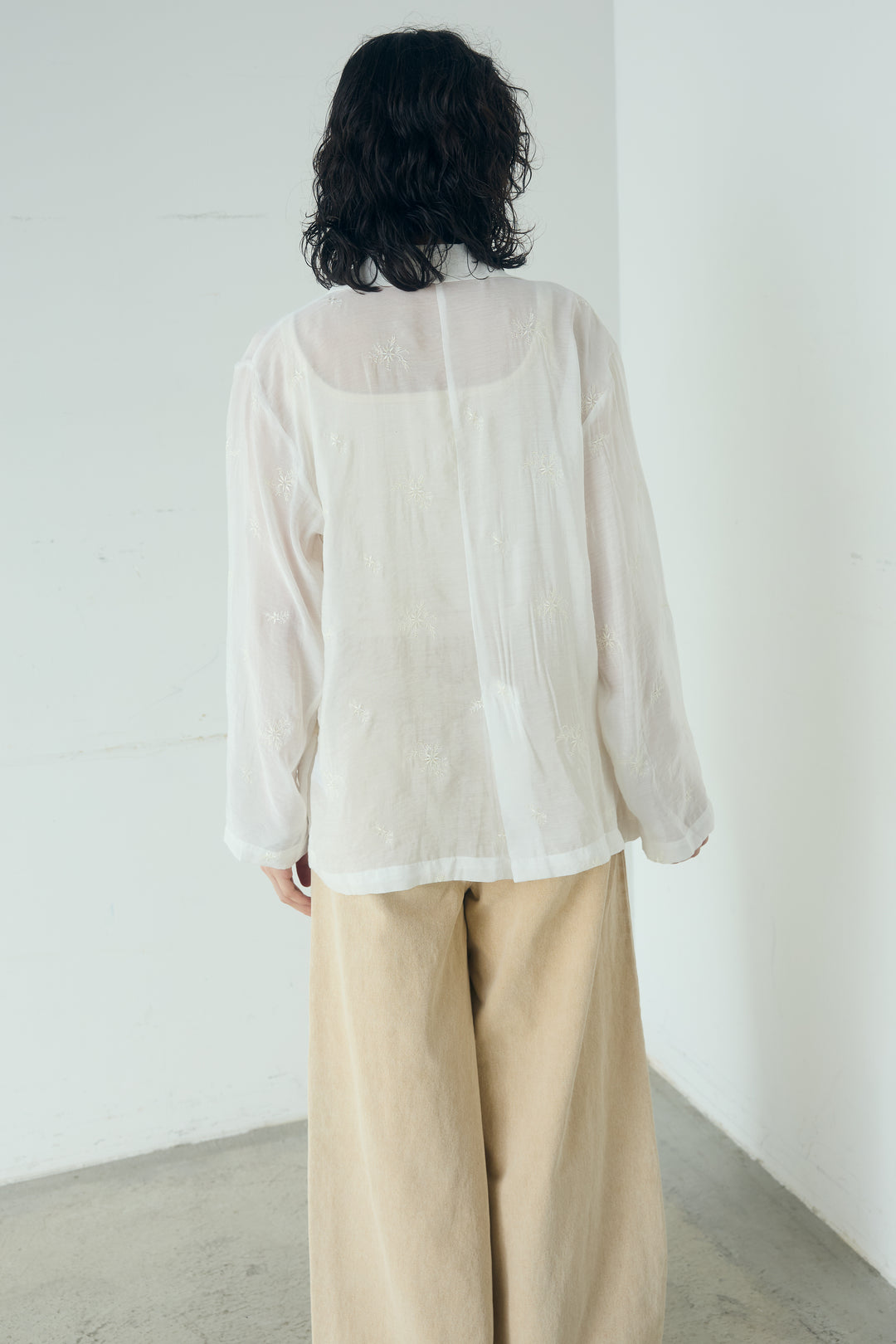 [SET]シアー刺繍ダブルジャケット+ラップオールインワン(2set)