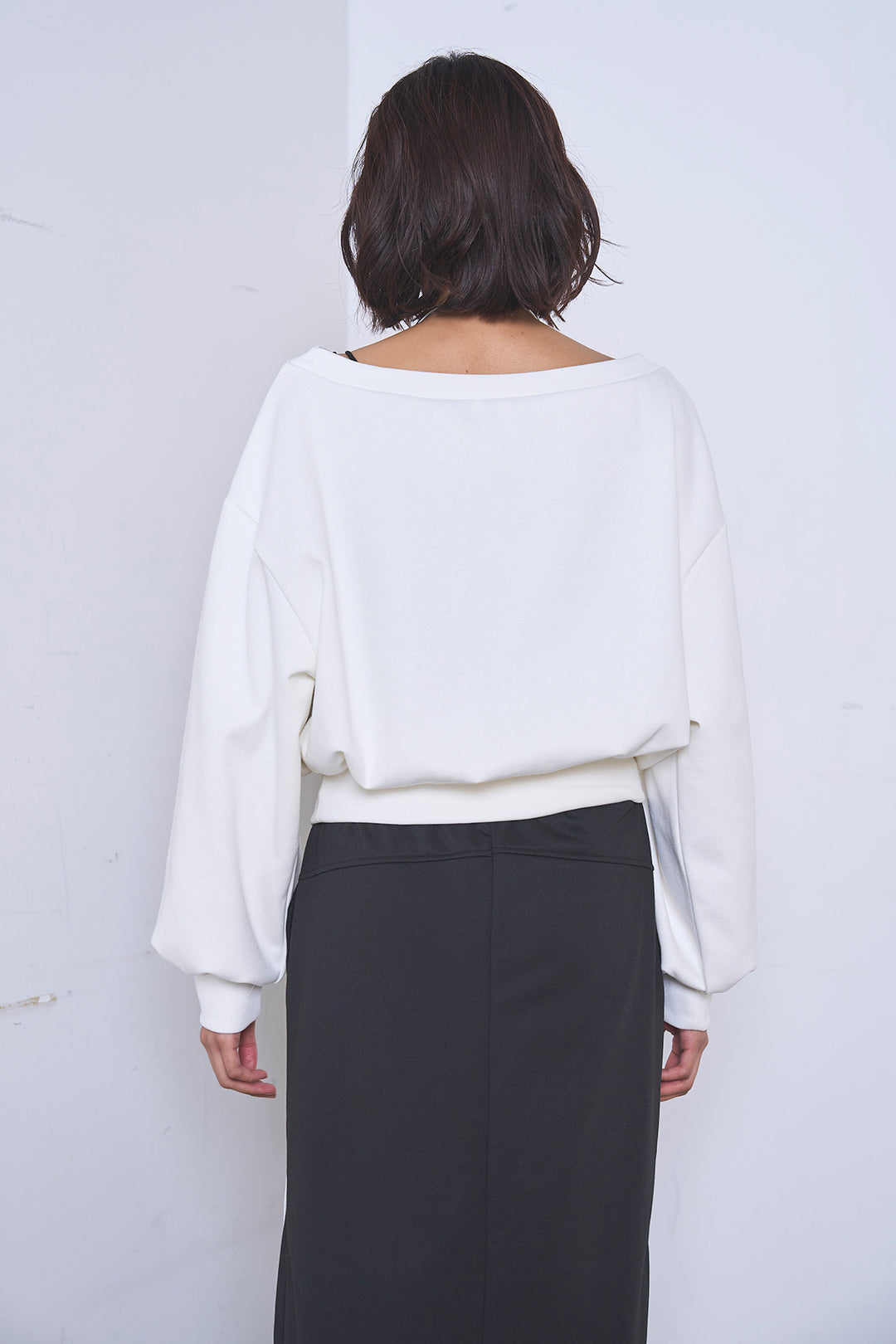 [SET]ワンショルスウェットプルオーバー+チェックウエスト巻きジョガーパンツ(2set)