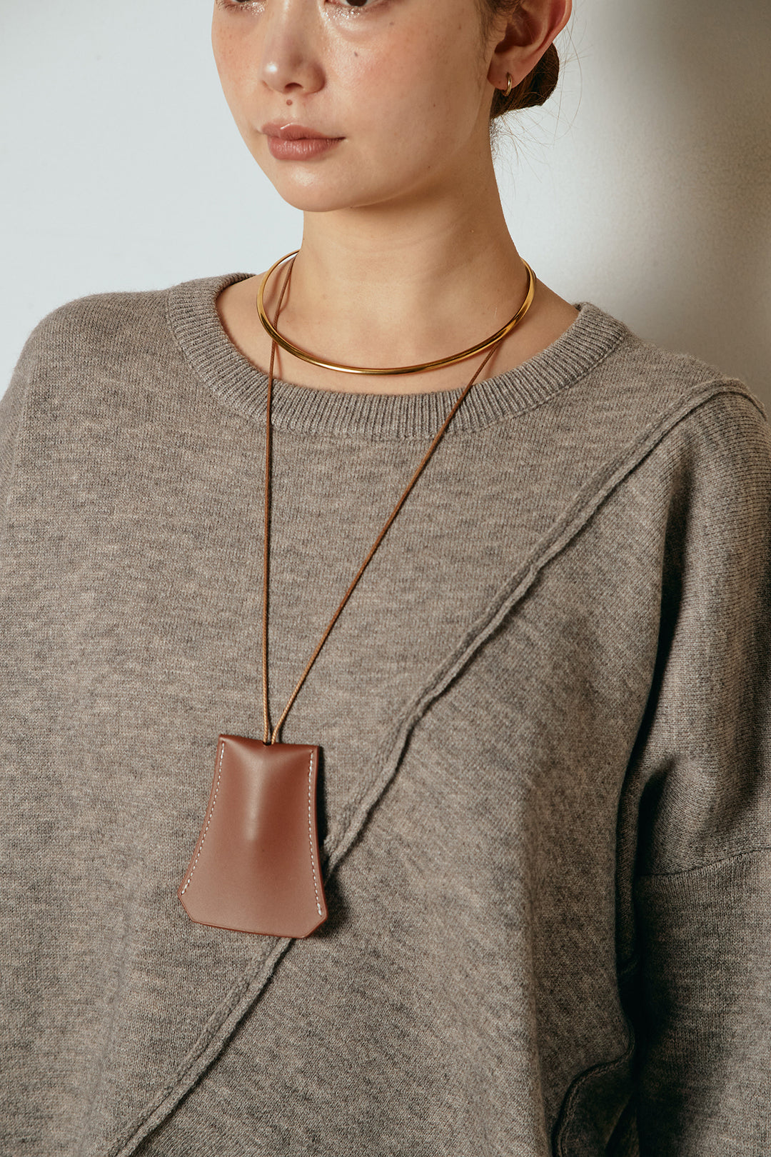 【着回しセット】[SET]アシンメトリーデザインニットトップス+センターラインニットパンツ+フラワー刺繍ワイドスカート(3set)