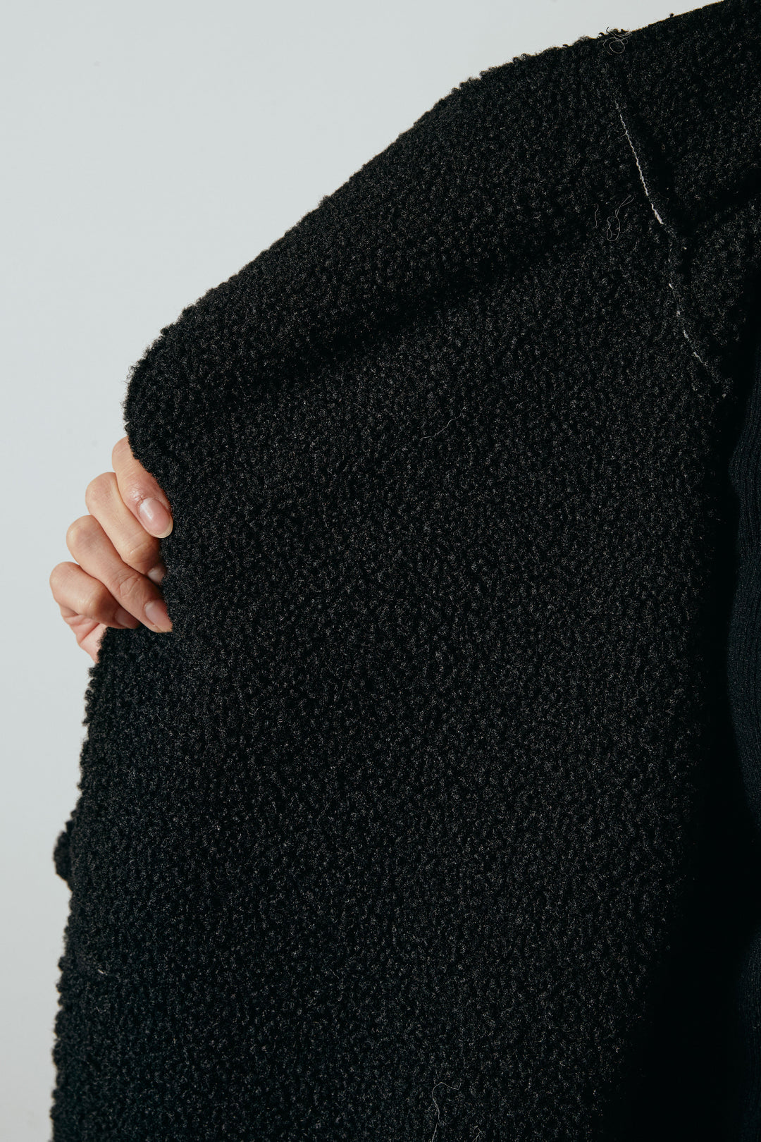 裏地ボアハイネックロングアウター