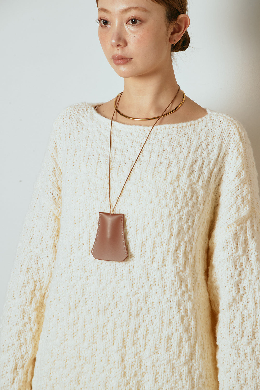 [SET]ボリューム編みニットプルオーバー+ひげレース切替ロング丈スカート(2set)