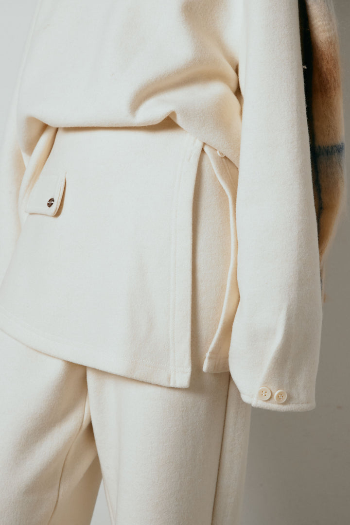 [SET]チェックマフラー付きニットSETUP