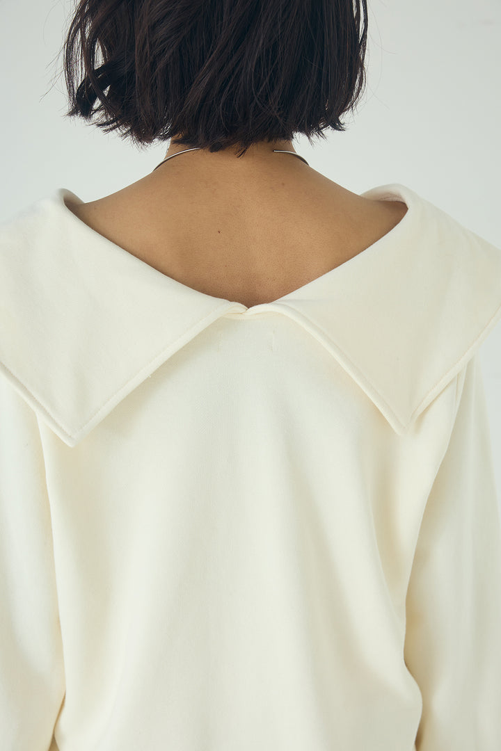 ビッグカラー2WAYスウェットトップス