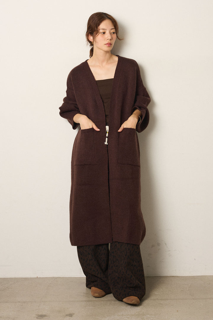 ケープレイヤードロングカーディガン