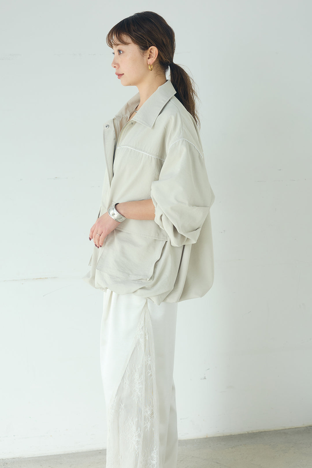 合繊ツイルバルーンジャケット