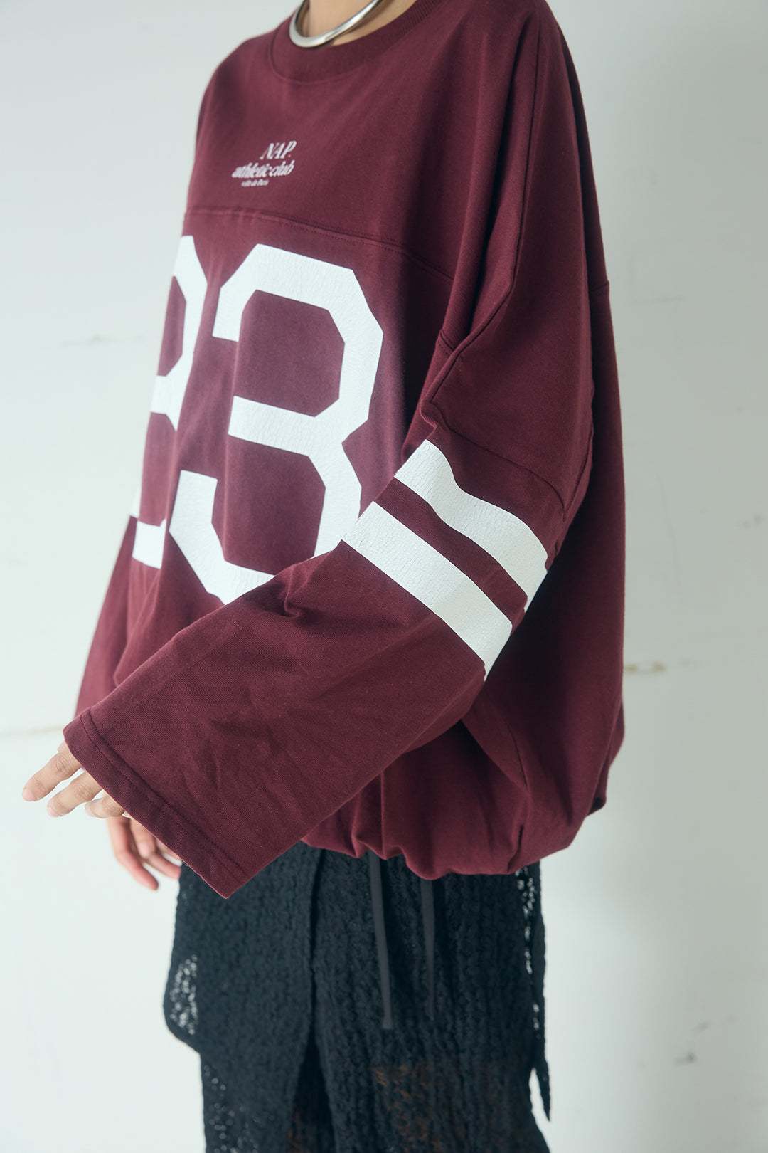 [SET]裾ドロストナンバービッグTシャツ+ストレッチレースパンツ＆ラップスカートセット(2set)