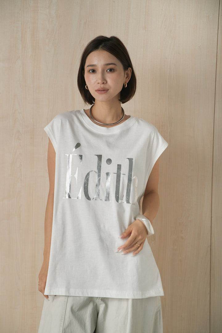 [SET]襟レザーライクシャツジャケット+ビッグロゴプリントTシャツ+ランダムフリルスカート(3set)