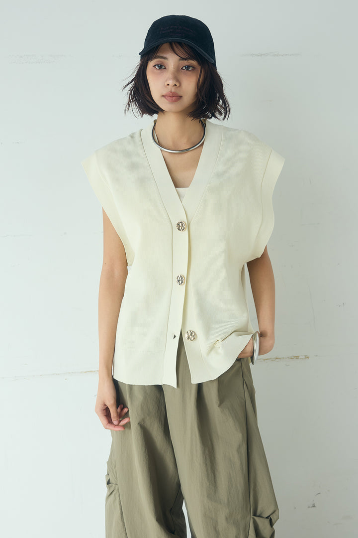 [SET]ポリウーリーメタルボタンベスト+ドライタフタタックバレルパンツ(2set)