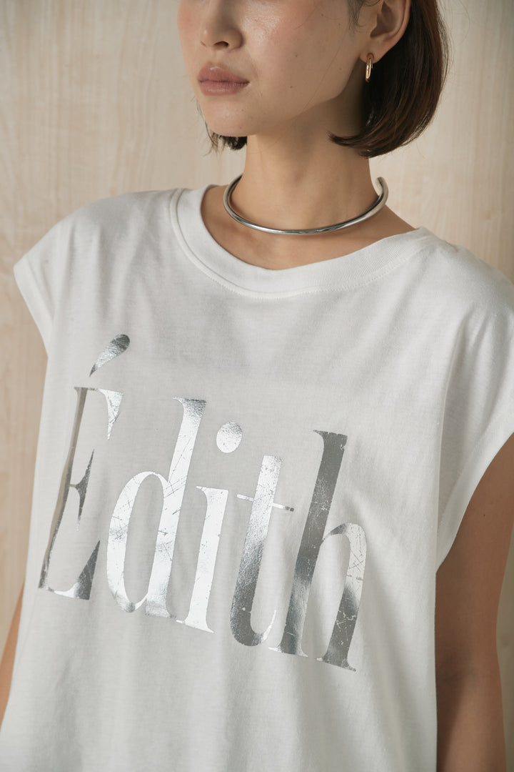 [SET]襟レザーライクシャツジャケット+ビッグロゴプリントTシャツ+ランダムフリルスカート(3set)