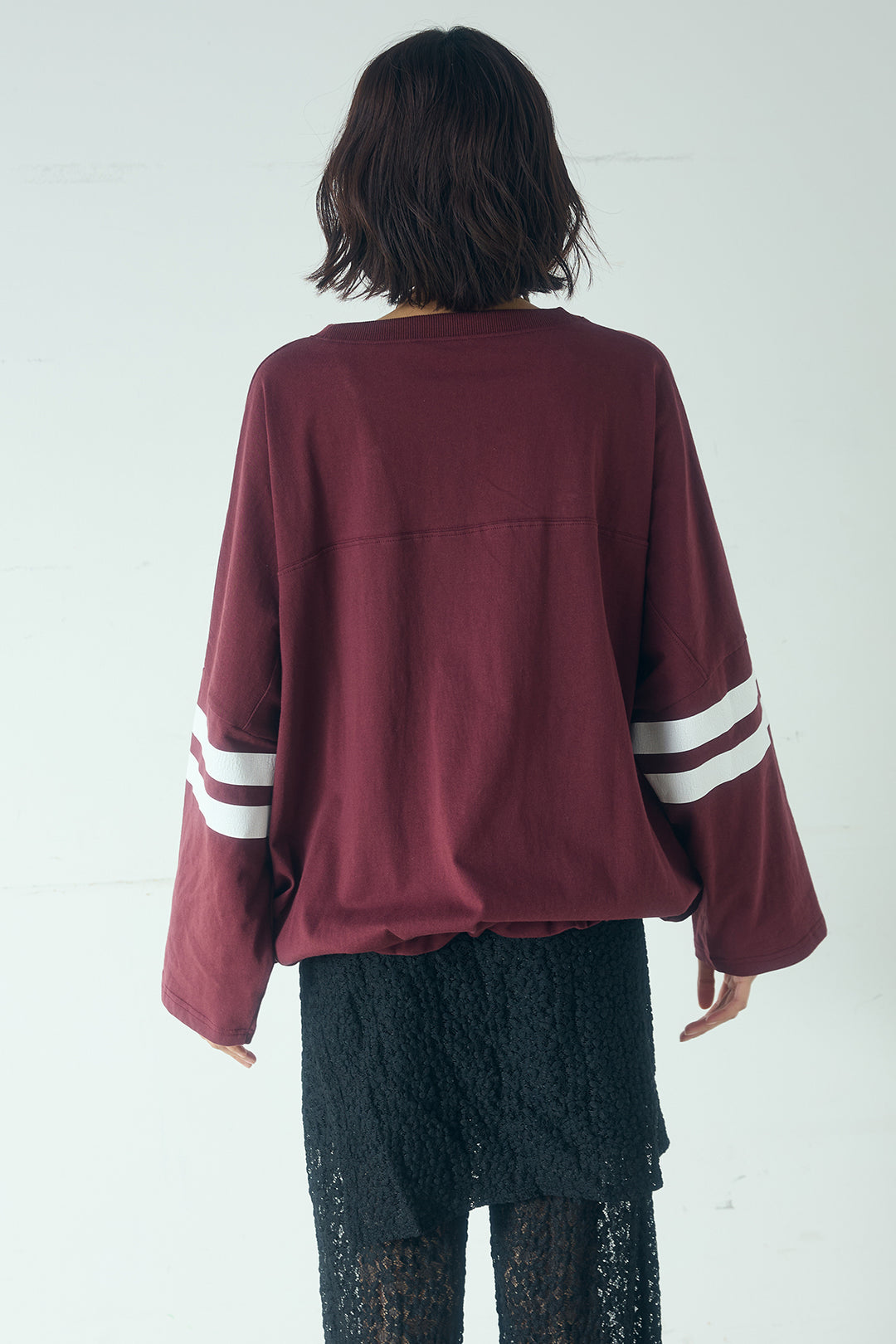 裾ドロストナンバービッグTシャツ