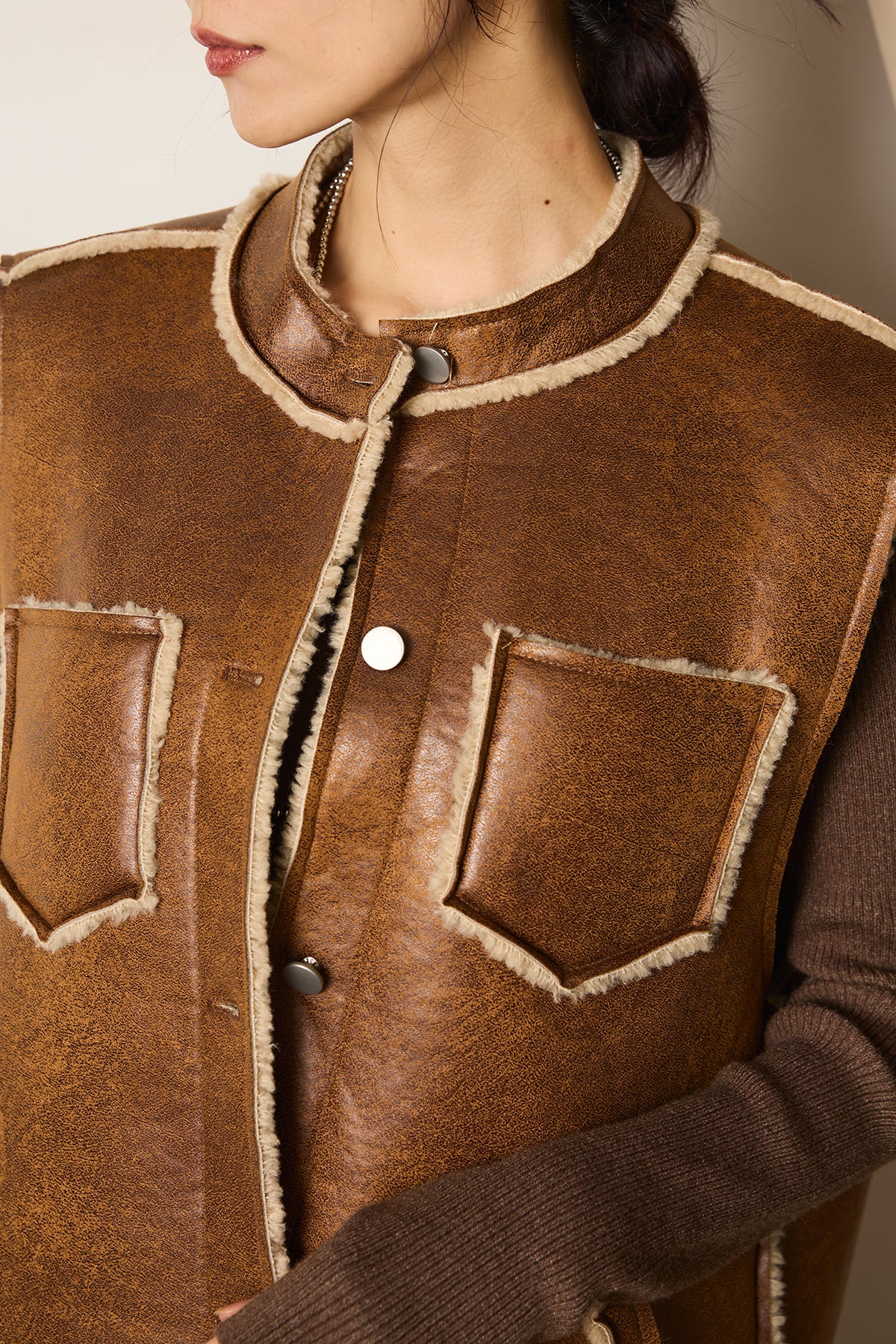 ensou. シープスキン ムートンベスト サイズM atelier103 中古・古着通販】International Gallery (インターナショナル