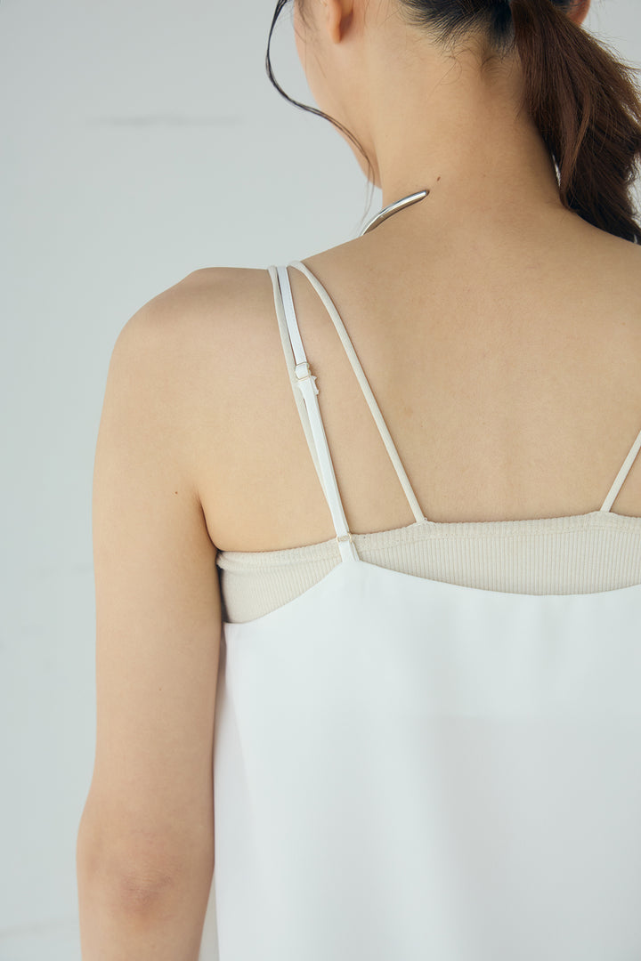 裾レースキャミソール