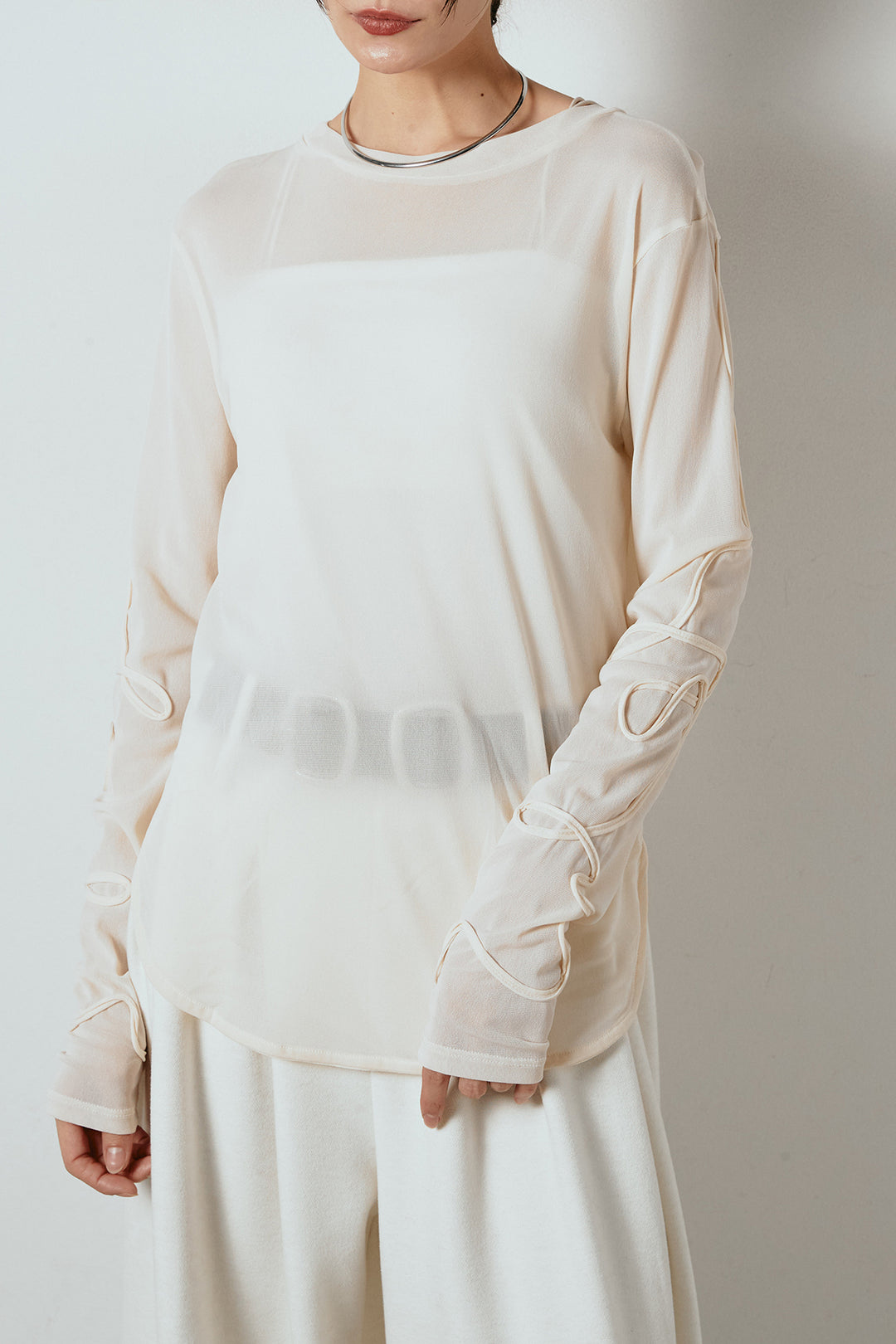 [SET]ライン柄ステッチニットカーディガン+2WAY袖コード刺繍クルーネックプルオーバー+裏起毛スウェットワイドパンツ(3set)