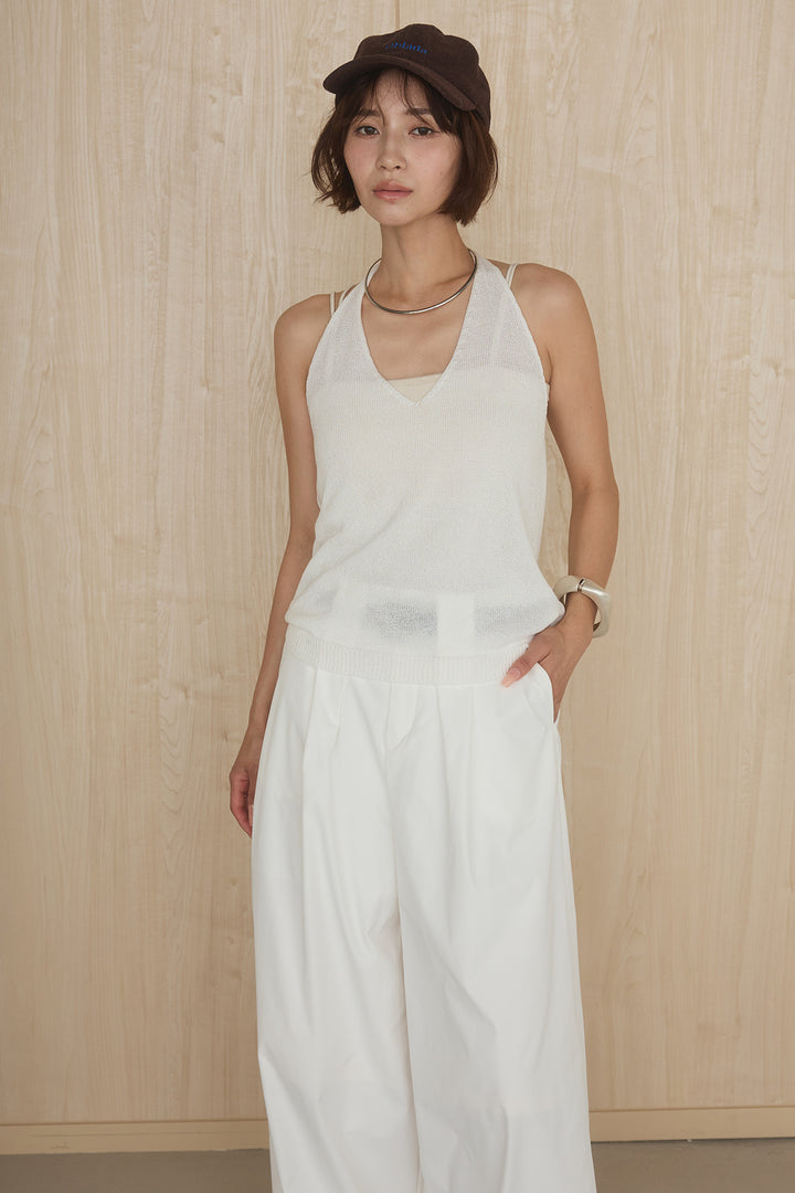 [SET]オーバードルマンカーディガン+ホルターネックインナー(2set)