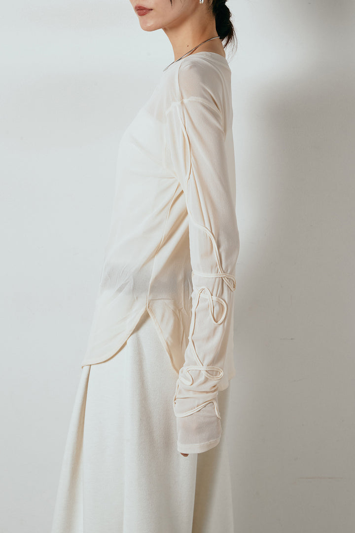 [SET]2WAY求心柄ジャガードショートカーディガン+起毛タック入りツイードワイドパンツ+2WAY袖コード刺繍クルーネックプルオーバー(3set)