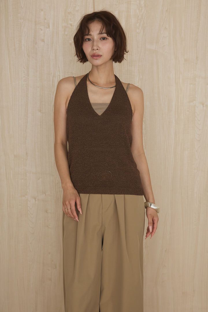 [SET]オーバードルマンカーディガン+ホルターネックインナー(2set)