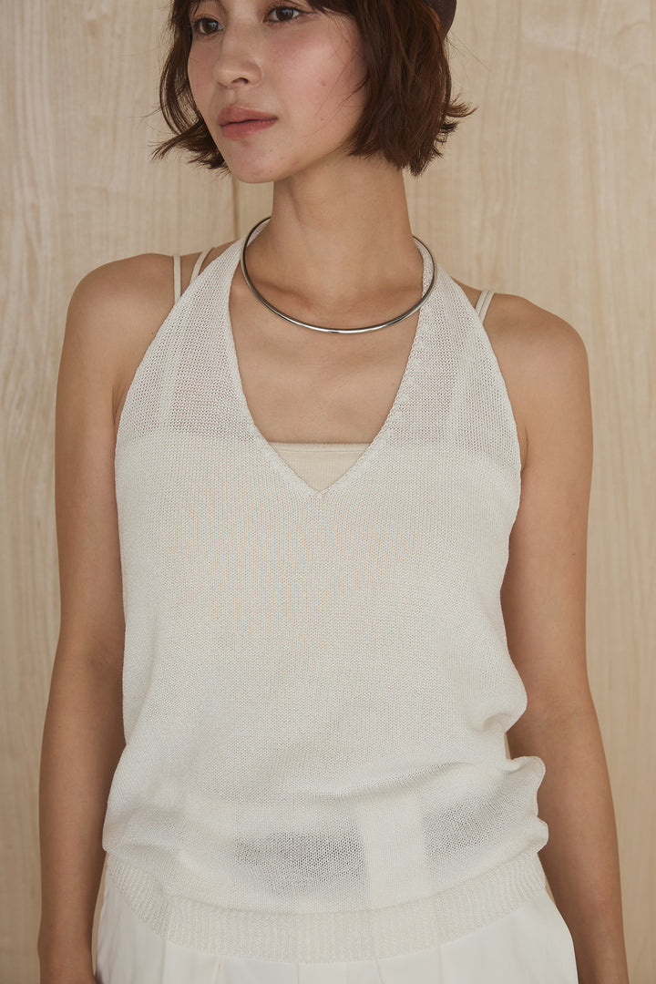 [SET]オーバードルマンカーディガン+ホルターネックインナー(2set)