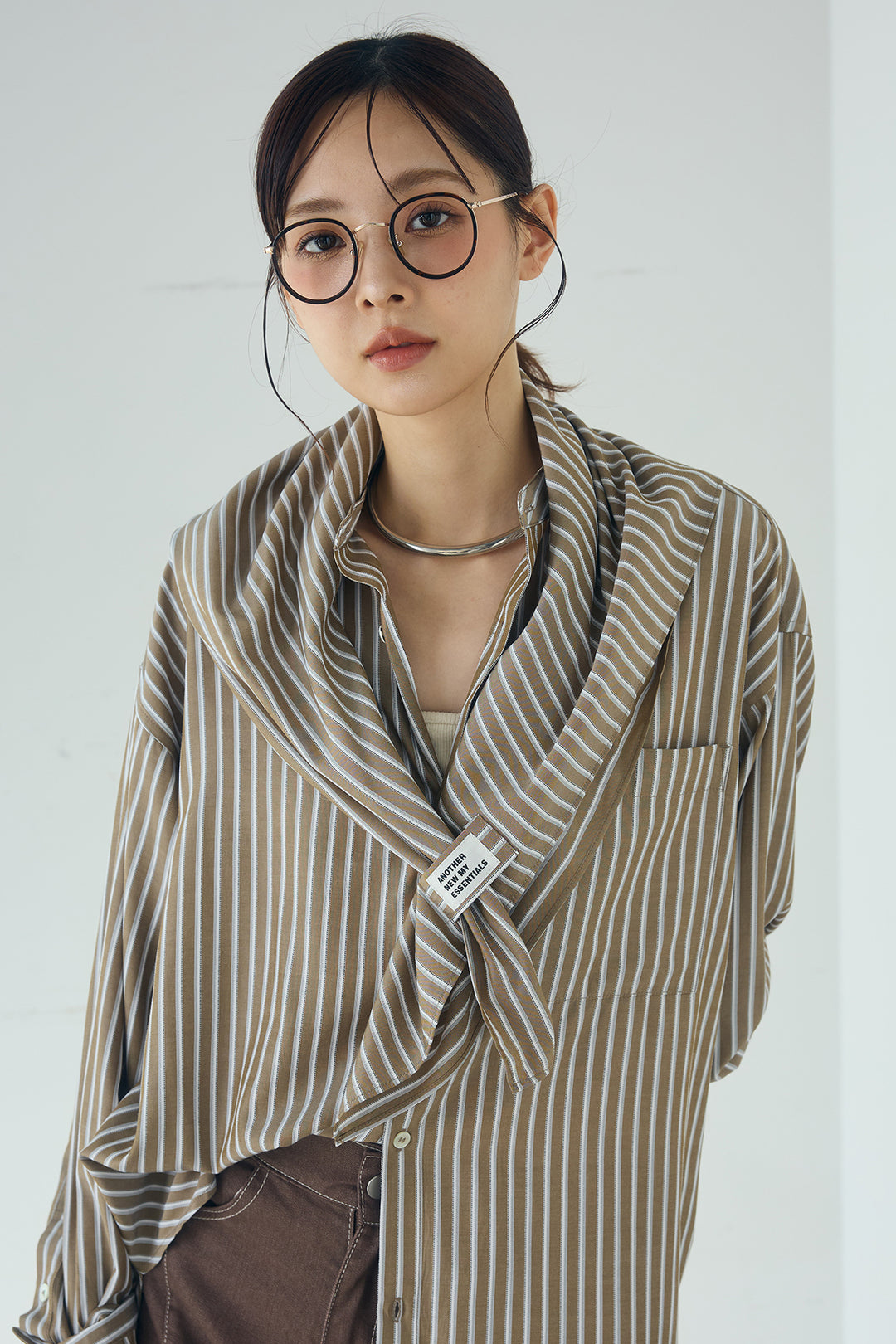 レーヨンストライプスカーフ