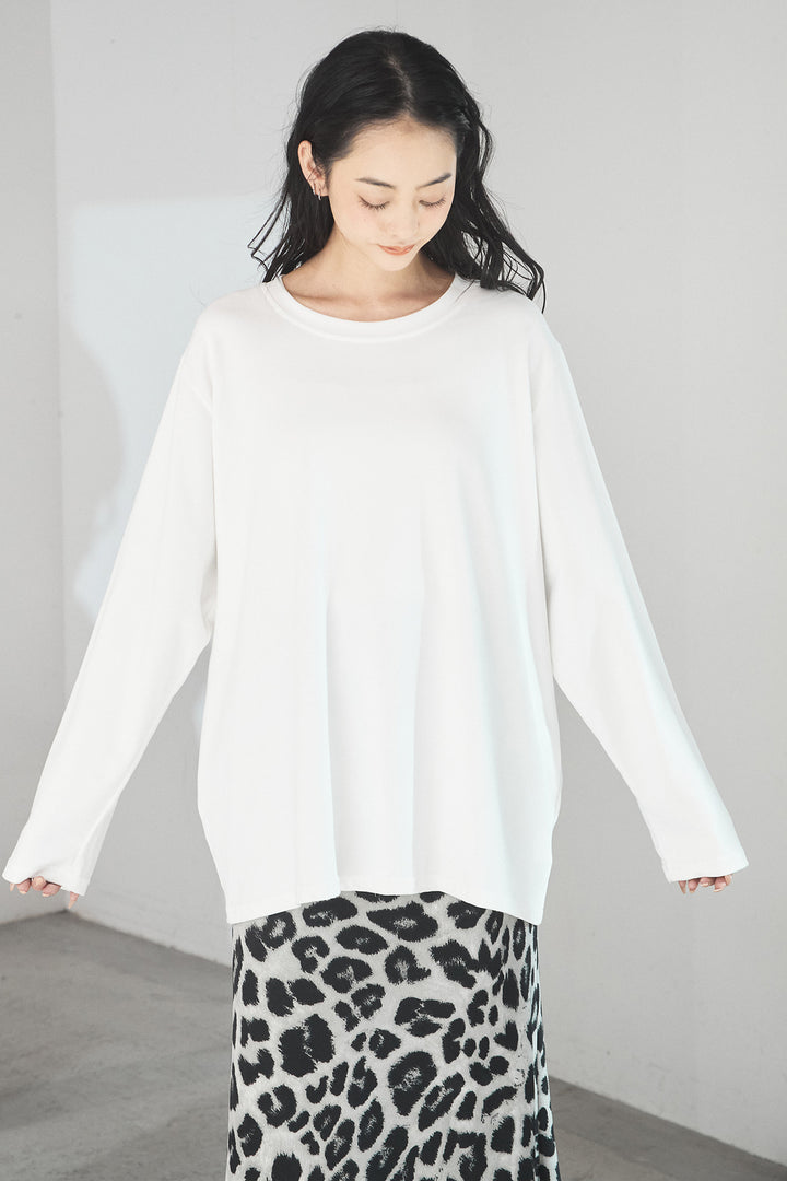 [SET]ルーズシルエットダブルテーラードジャケット+ストレッチロングTシャツ+レオパードサテンナロースカート(3set)