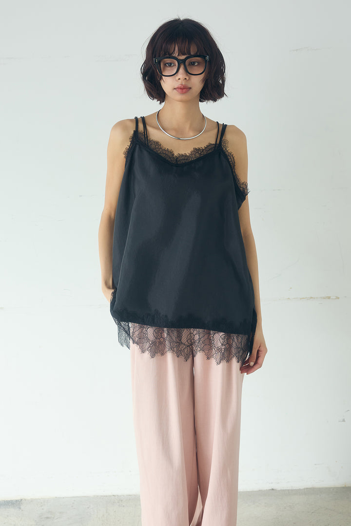 レースサテンキャミインナー