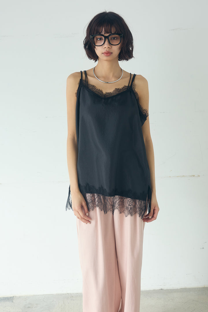レースサテンキャミインナー