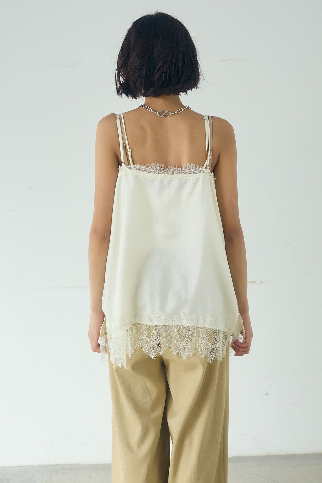 レースサテンキャミインナー