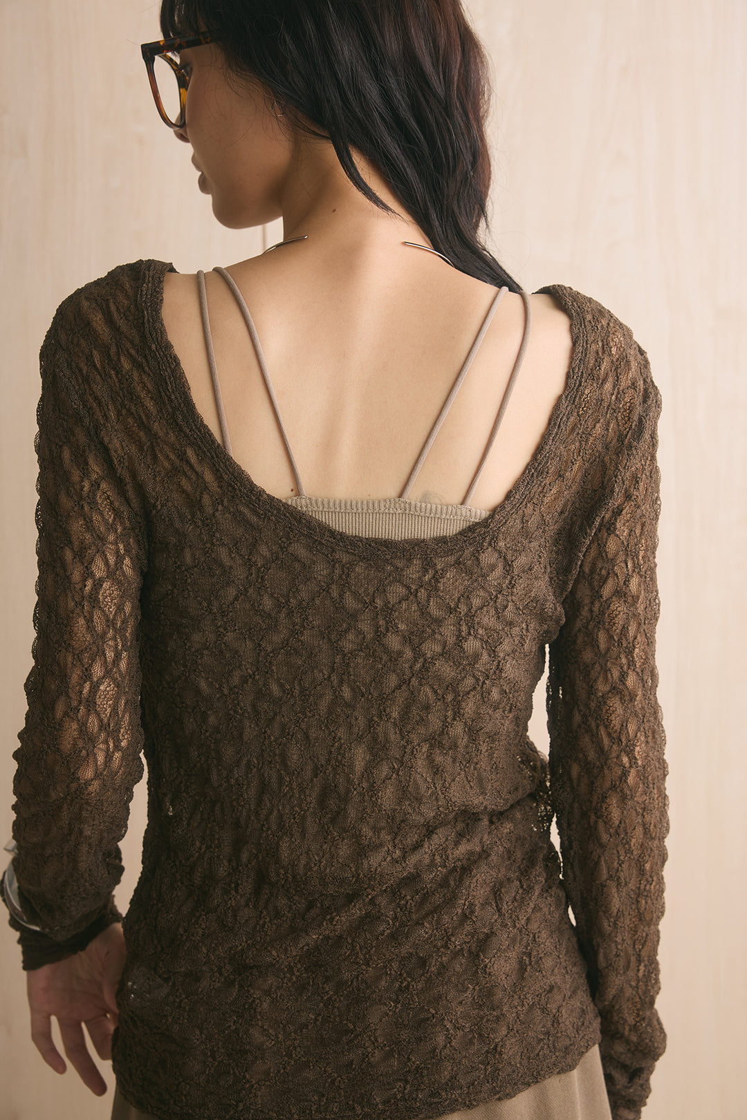 2WAYカットレースバックオープンプルオーバー