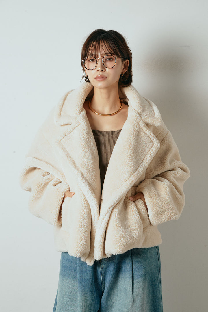 【1月上旬発送】テディボアショートジャケット