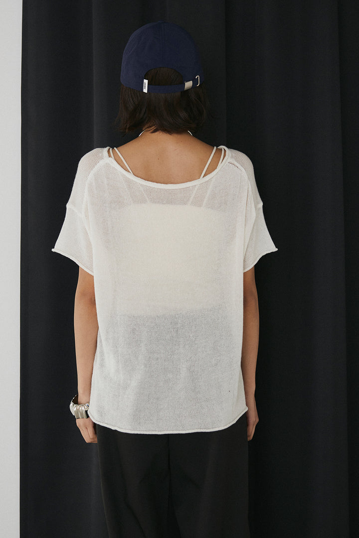 [SET]リネンライクテーラードハーフスリーブジャケット+リネンライク2タックワイドパンツ+半袖モノトーングラフィックトップス(3set)