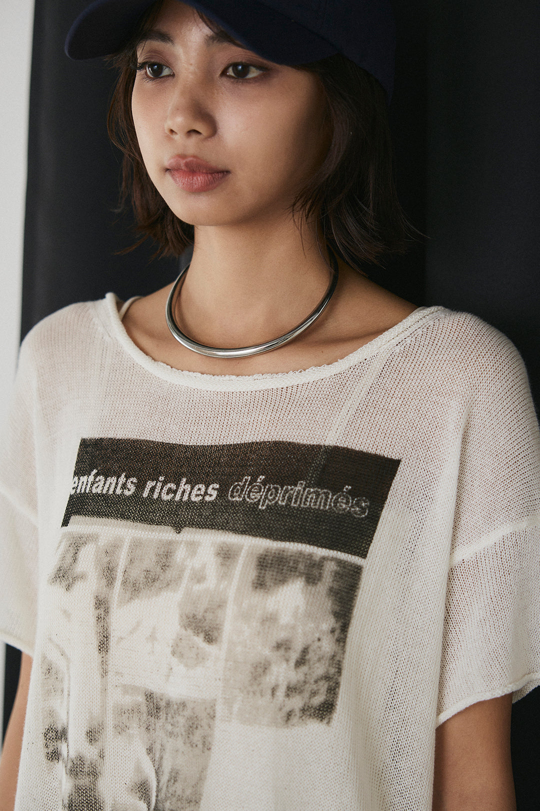 [SET]リネンライクテーラードハーフスリーブジャケット+リネンライク2タックワイドパンツ+半袖モノトーングラフィックトップス(3set)