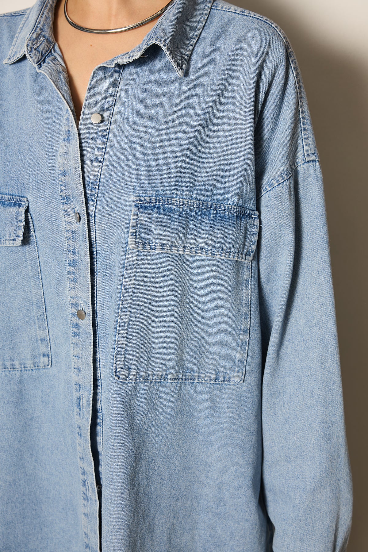 デニムシャツ オーバーサイズ オーバーサイズデニムシャツジャケット＜大きいサイズ有＞ 通販