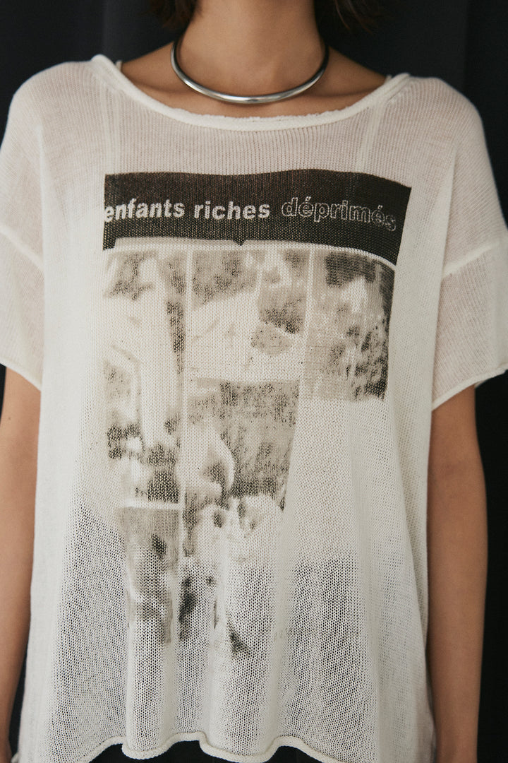 [SET]リネンライクテーラードハーフスリーブジャケット+リネンライク2タックワイドパンツ+半袖モノトーングラフィックトップス(3set)