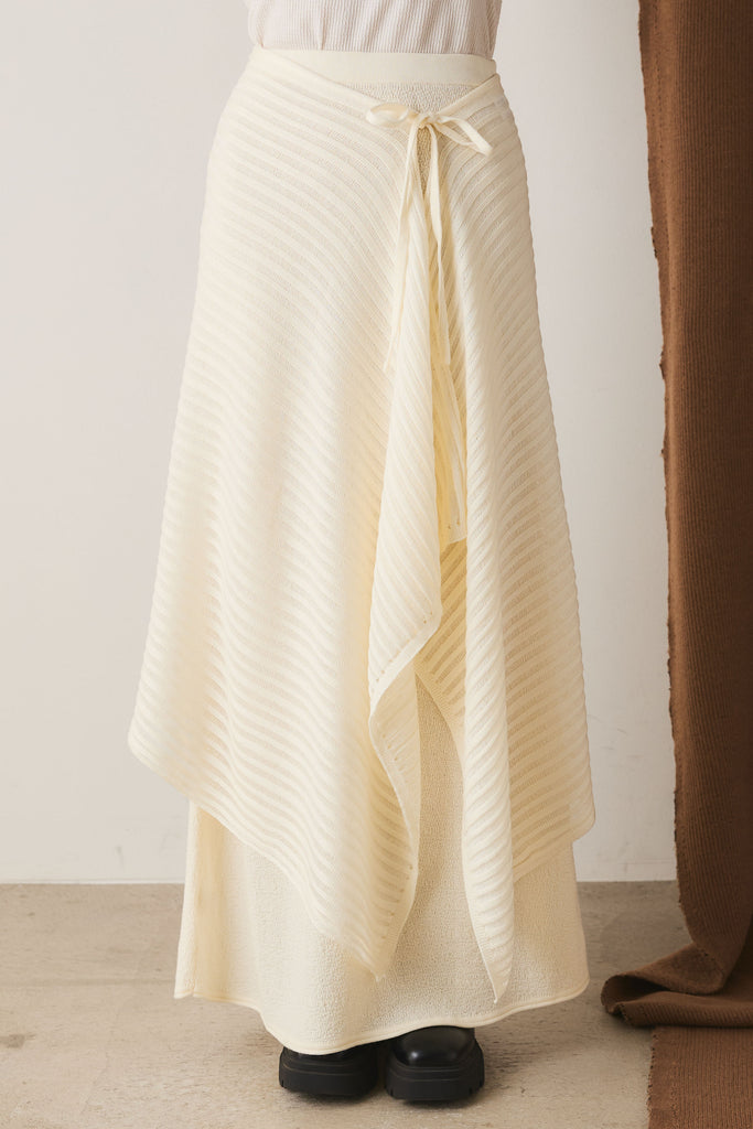 SZ ラップスカート ライン柄ラップスカート – ESICA