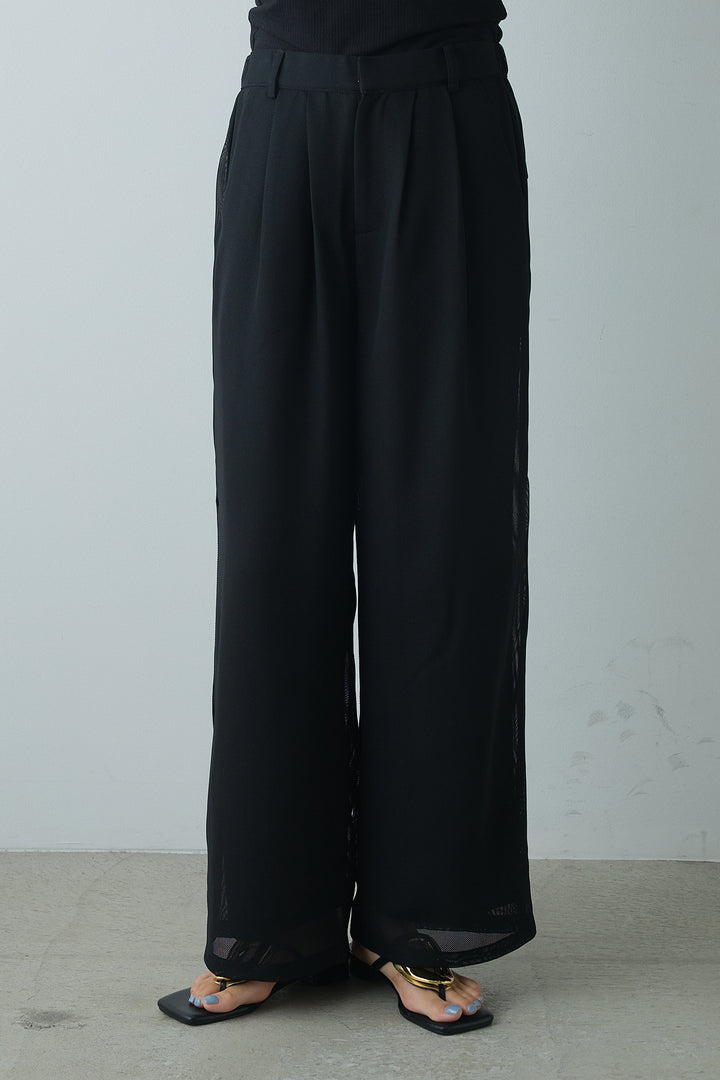 メッシュタックパンツ