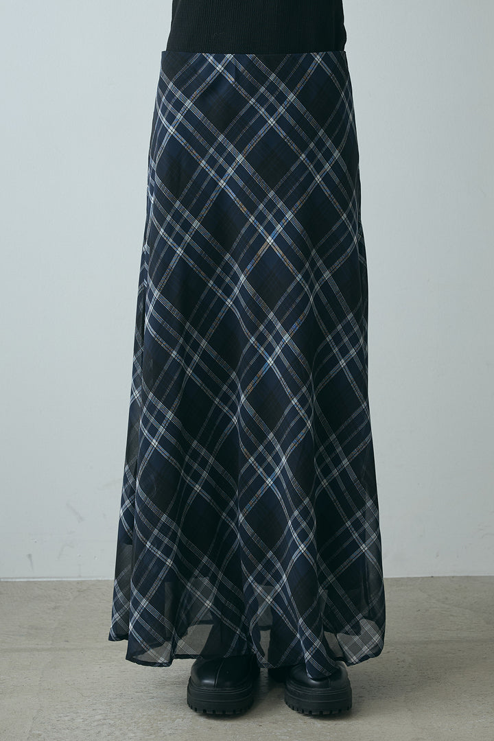 マルチ柄シアースカート