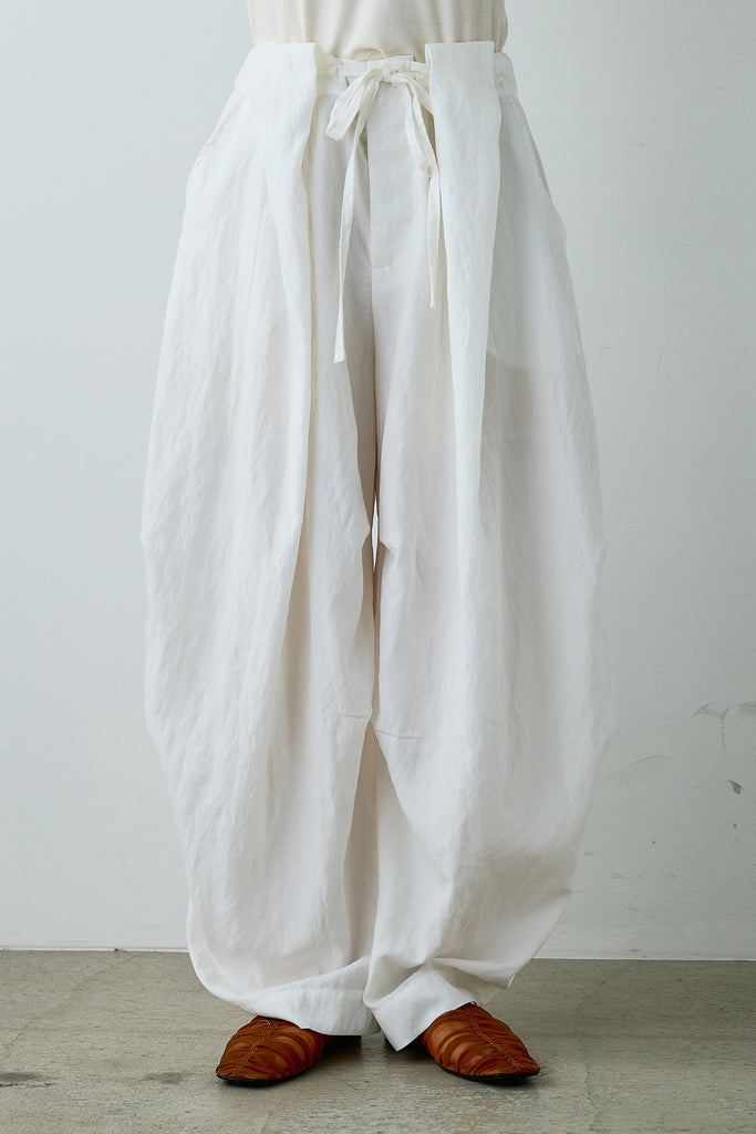 即納】デザインタックワイドパンツ – ESICA