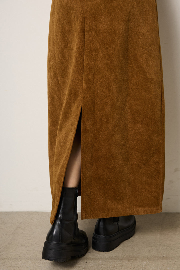 【着回しセット】[SET]モヘアタッチマーブルニット+モヘアタッチマーブルニット+ロープベルト付きスウェード調スカート(3set)